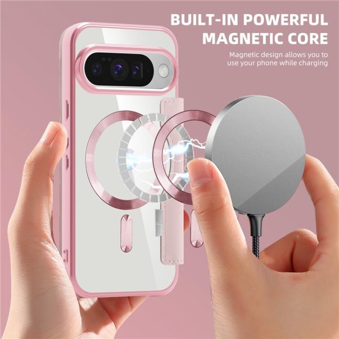 Bild 5, Google Pixel 10 / 10 Pro Fodral MagSafe Rhombus Rosa