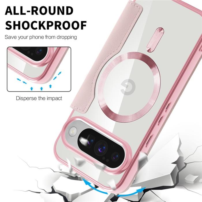 Bild 6, Google Pixel 10 / 10 Pro Fodral MagSafe Rhombus Rosa