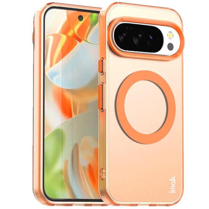Bild 2, IMAK Google Pixel 10/10 Pro Skal MagSafe Anti Drop Orange
