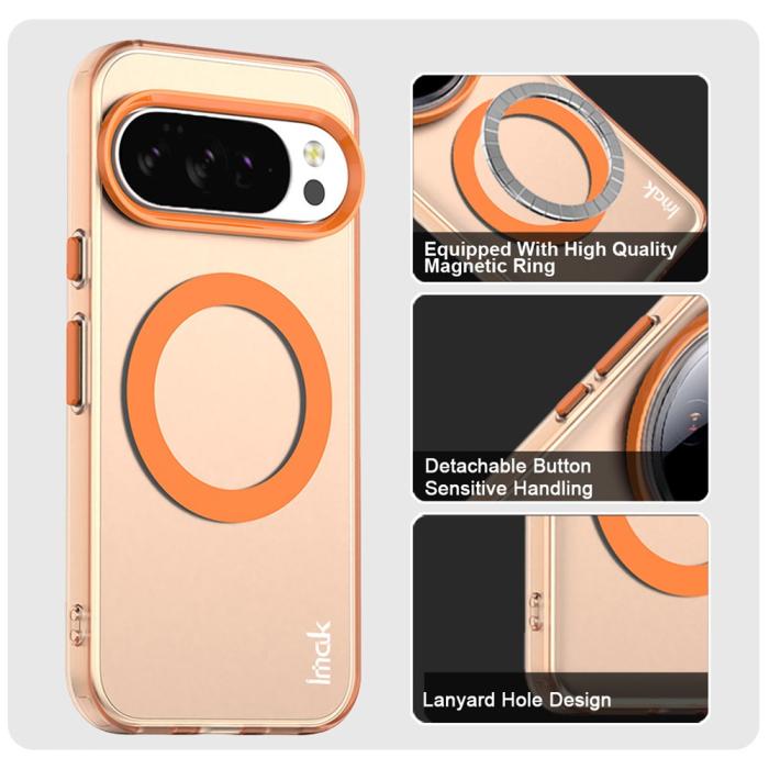 Bild 5, IMAK Google Pixel 10/10 Pro Skal MagSafe Anti Drop Orange