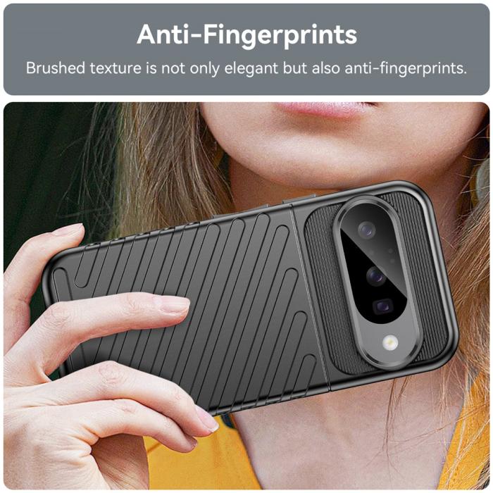 Bild 4, Google Pixel 10 / 10 Pro Skal Twill Textur Svart