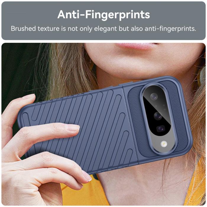 Bild 4, Google Pixel 10 / 10 Pro Skal Twill Textur Blå