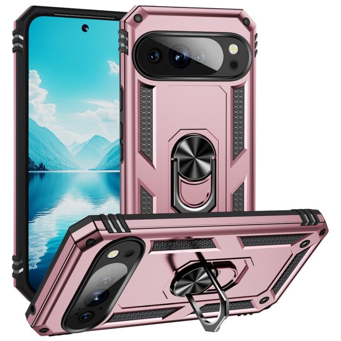 Bild 1, Google Pixel 10 Pro XL Skal Armor Ring Hybrid Roséguld