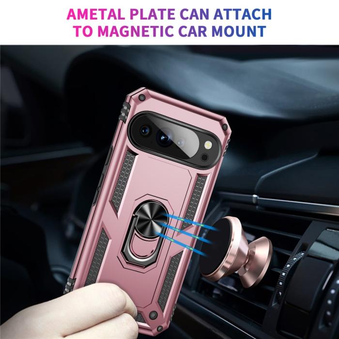 Bild 2, Google Pixel 10 Pro XL Skal Armor Ring Hybrid Roséguld