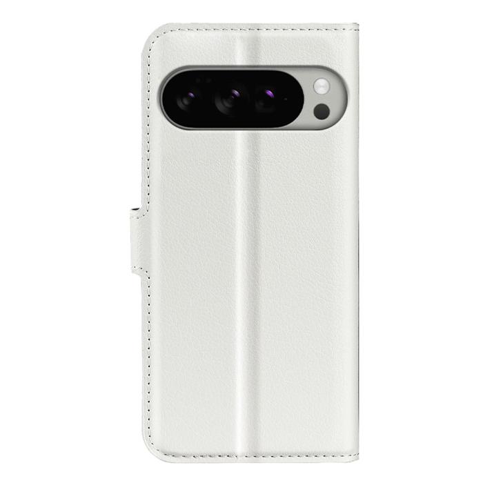 Bild 6, Google Pixel 10 Pro XL Fodral Litchi Läder Vit