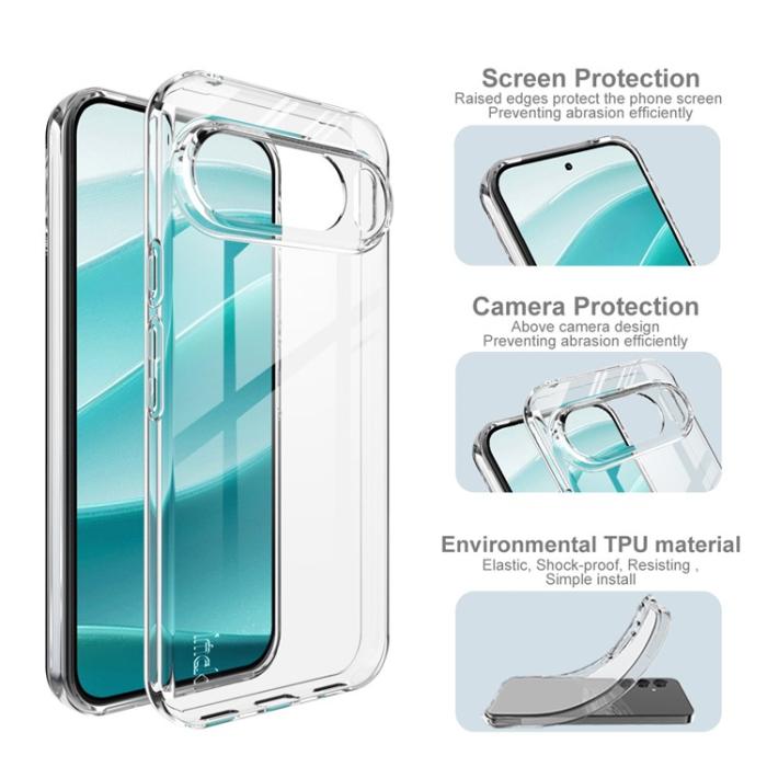 Bild 5, IMAK Google Pixel 10 Pro XL Skal Soft TPU Transparent