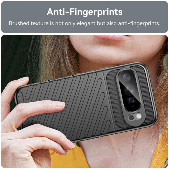 Bild 4, Google Pixel 10 Pro XL Skal Twill Textur Svart