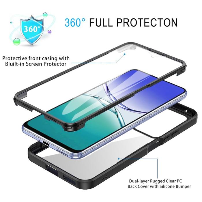 Bild 3, Samsung Galaxy A17 / A16 Skal 360 Hybrid Defense Svart