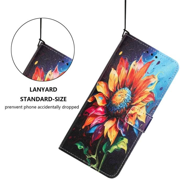 Bild 4, Samsung Galaxy A17 / A16 / A26 Fodral Med Tryck Solros