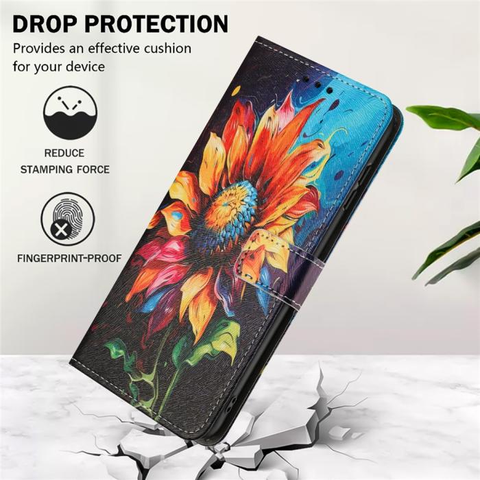 Bild 5, Samsung Galaxy A17 / A16 / A26 Fodral Med Tryck Solros