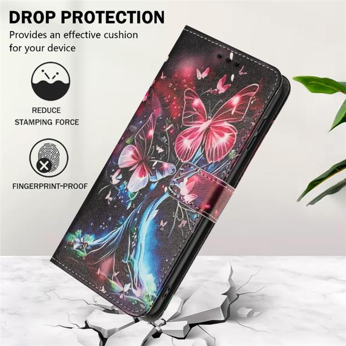 Bild 5, Samsung Galaxy A17 / A16 / A26 Fodral Med Tryck Fjäril / Träd