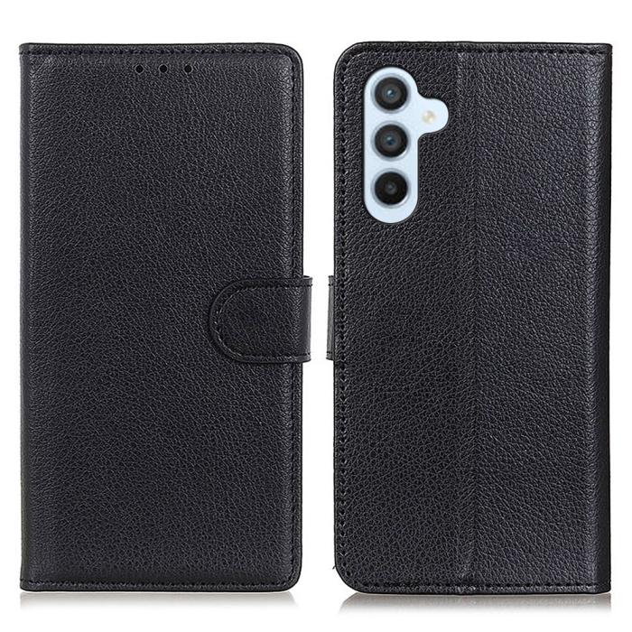 Bild 1, Samsung Galaxy A17 5G Fodral Litchi Läder Svart