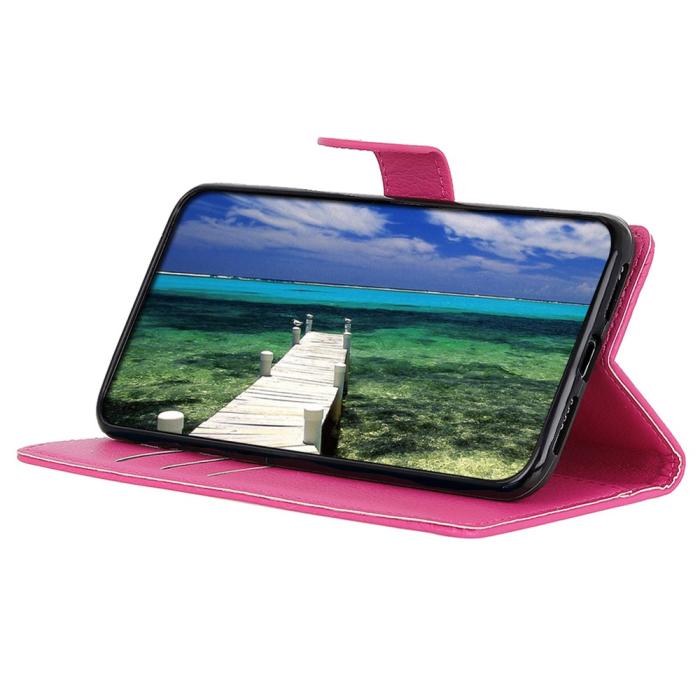 Bild 2, Samsung Galaxy A17 5G Fodral Litchi Läder Rosa