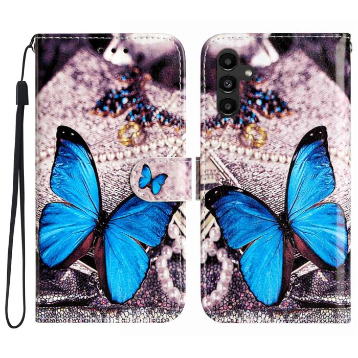 Bild 1, Samsung Galaxy S25 FE Fodral Med Tryck Blå Fjäril