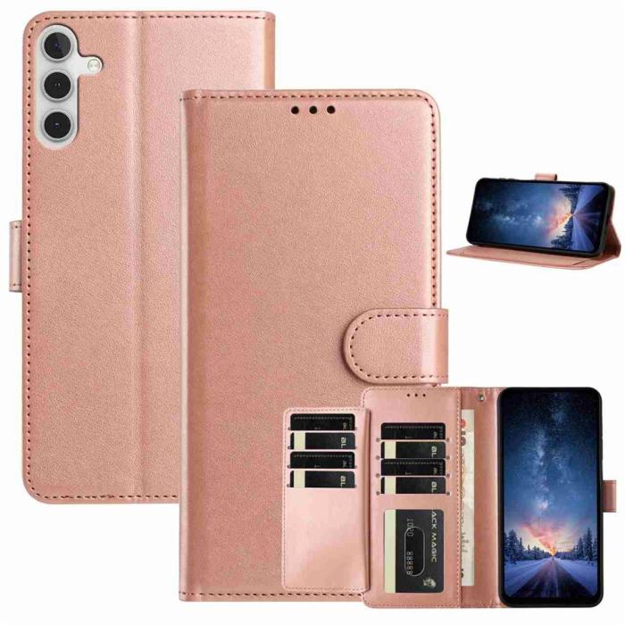 Bild 1, Samsung Galaxy S25 FE Fodral Multifunktionellt Läder Roséguld