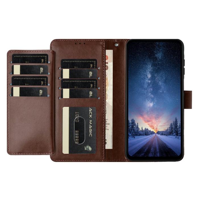 Bild 2, Samsung Galaxy S25 FE Fodral Multifunktionellt Läder Brun
