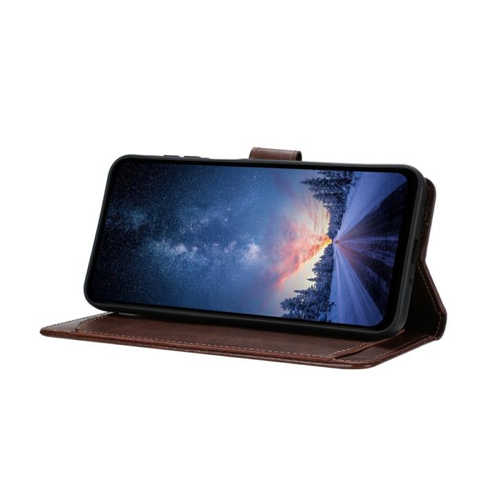 Bild 3, Samsung Galaxy S25 FE Fodral Multifunktionellt Läder Brun