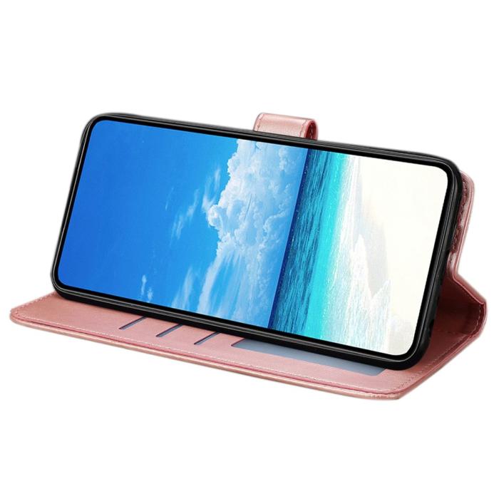 Bild 2, Samsung Galaxy A07 Fodral Med Fjäril Tryck Roséguld