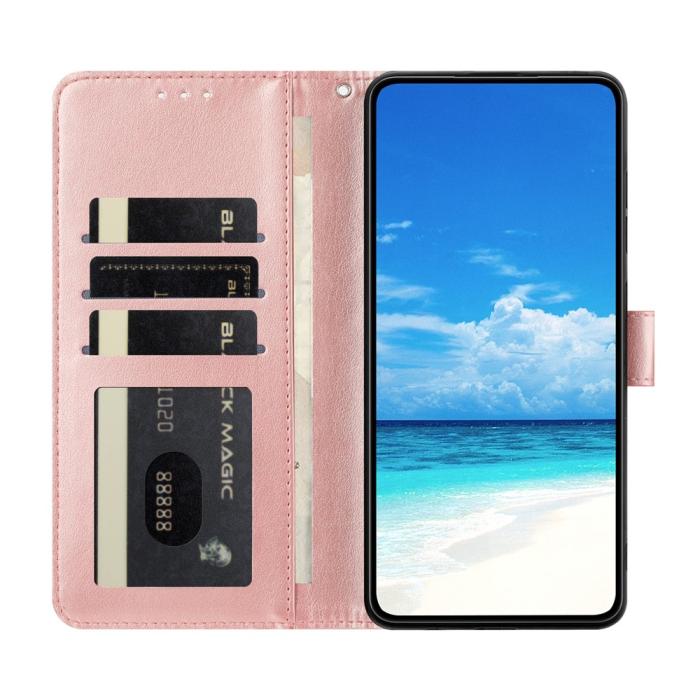 Bild 3, Samsung Galaxy A07 Fodral Med Fjäril Tryck Roséguld