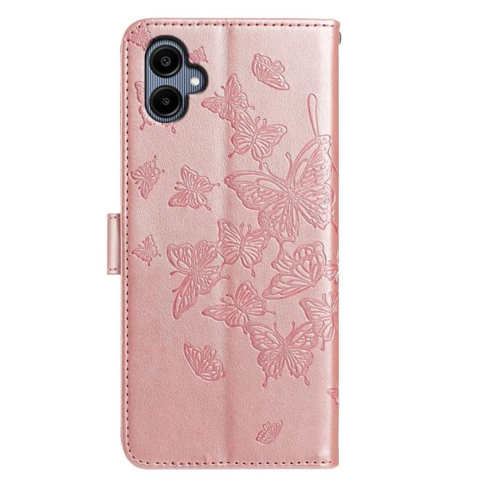 Bild 5, Samsung Galaxy A07 Fodral Med Fjäril Tryck Roséguld