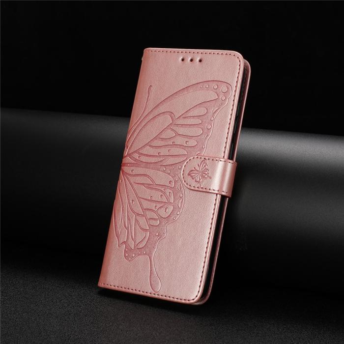 Bild 6, Samsung Galaxy A07 Fodral Med Fjäril Tryck Roséguld