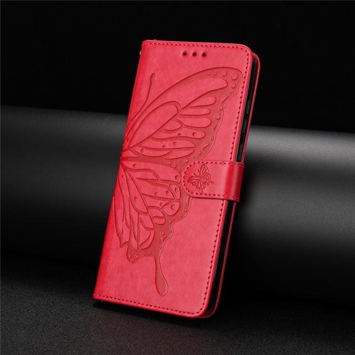 Bild 6, Samsung Galaxy A07 Fodral Med Fjäril Tryck Röd