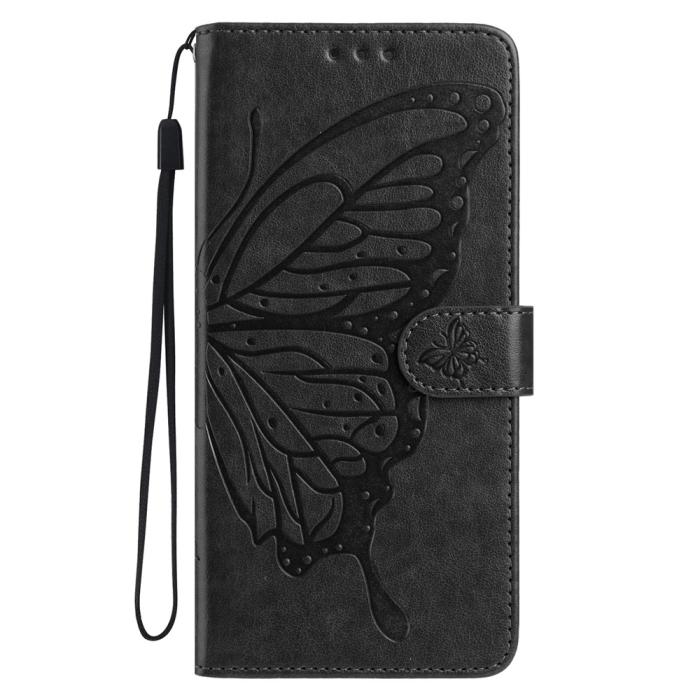 Bild 4, Samsung Galaxy A07 Fodral Med Fjäril Tryck Svart