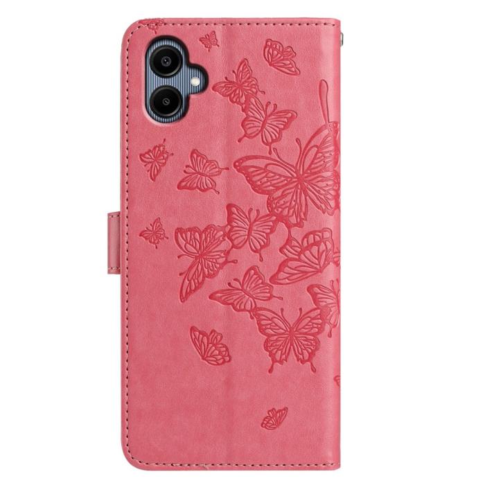 Bild 5, Samsung Galaxy A07 Fodral Med Fjäril Tryck Rosa