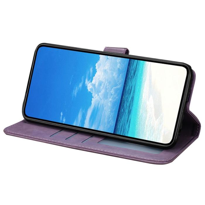 Bild 2, Samsung Galaxy A07 Fodral Med Fjäril Tryck Lila