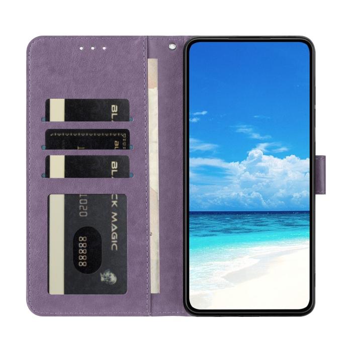 Bild 3, Samsung Galaxy A07 Fodral Med Fjäril Tryck Lila