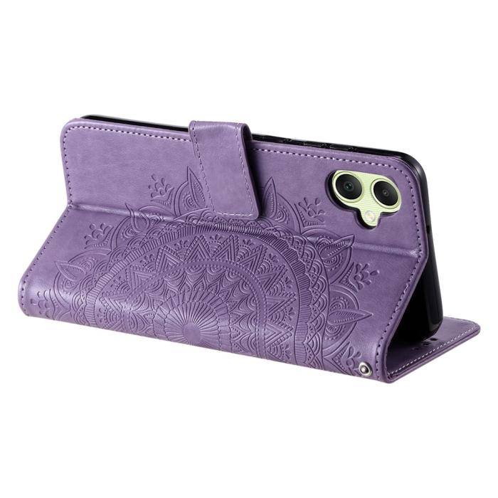Bild 4, Samsung Galaxy A07 Fodral Mandala Läder Lila