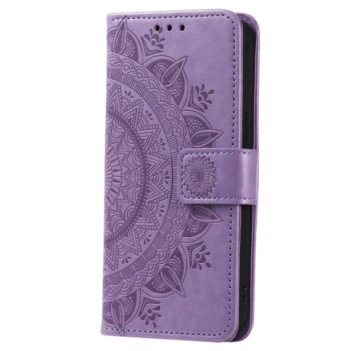 Bild 5, Samsung Galaxy A07 Fodral Mandala Läder Lila