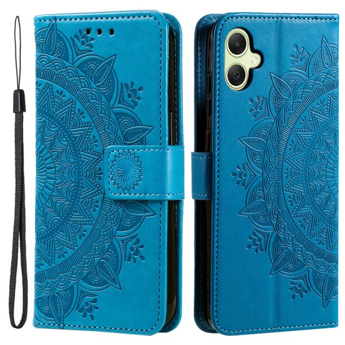 Bild 1, Samsung Galaxy A07 Fodral Mandala Läder Blå