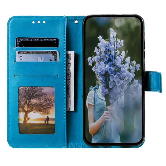 Bild 2, Samsung Galaxy A07 Fodral Mandala Läder Blå