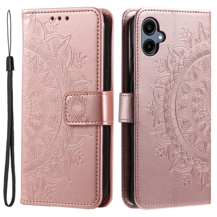 Bild 1, Samsung Galaxy A07 Fodral Mandala Läder Roséguld