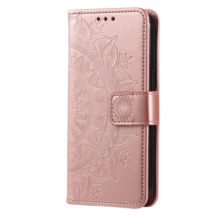 Bild 5, Samsung Galaxy A07 Fodral Mandala Läder Roséguld