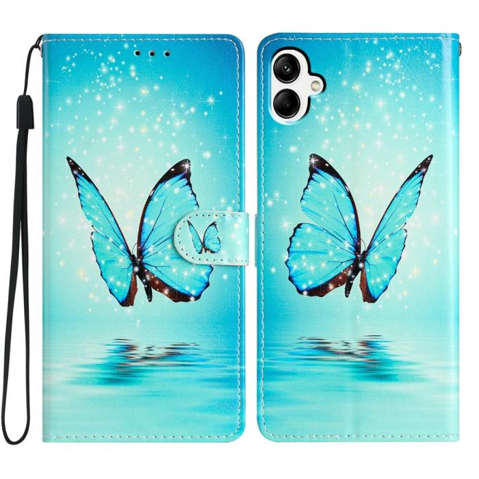 Bild 1, Samsung Galaxy A07 Fodral Med Tryck Blå Fjäril