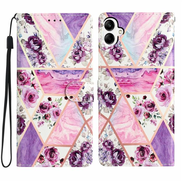 Bild 1, Samsung Galaxy A07 Fodral Med Tryck Lila Blommor