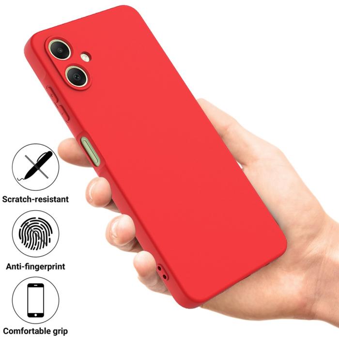 Bild 2, Samsung Galaxy A07 Skal Liquid Silikon Röd