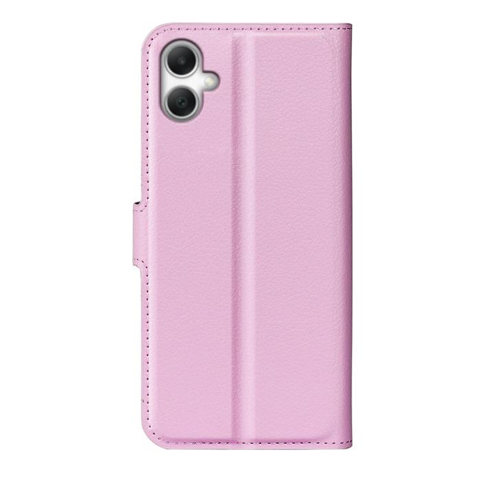Bild 3, Samsung Galaxy A07 Fodral Litchi Läder Ljus Rosa