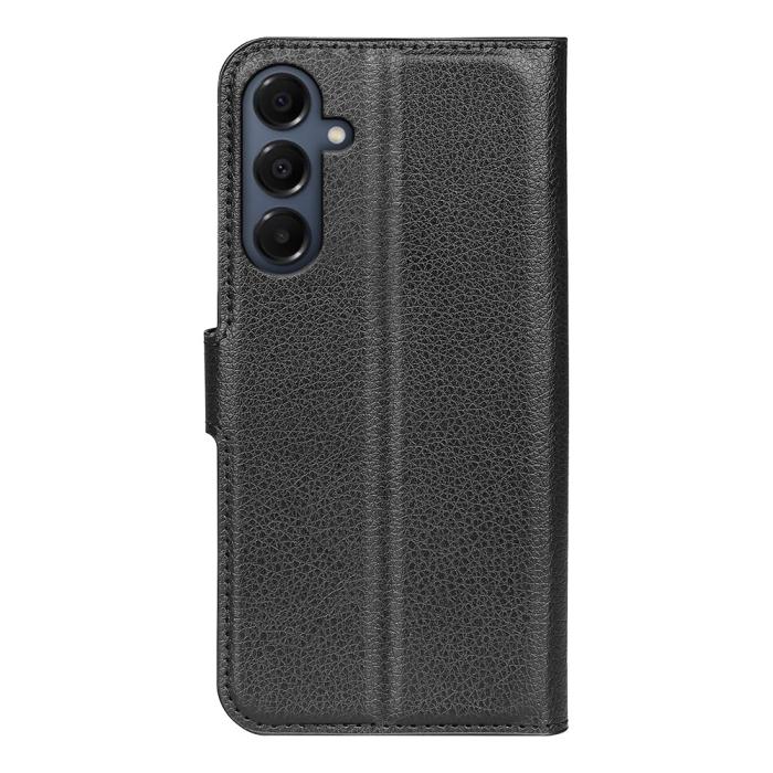 Bild 3, Samsung Galaxy A17 Fodral Litchi Läder Svart