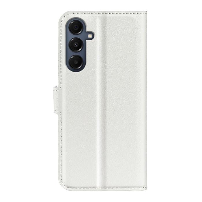 Bild 3, Samsung Galaxy A17 Fodral Litchi Läder Vit