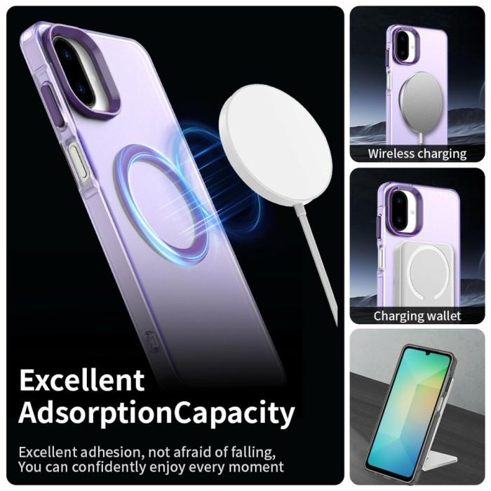 Bild 2, Samsung Galaxy A07 Skal MagSafe Hybrid Lila