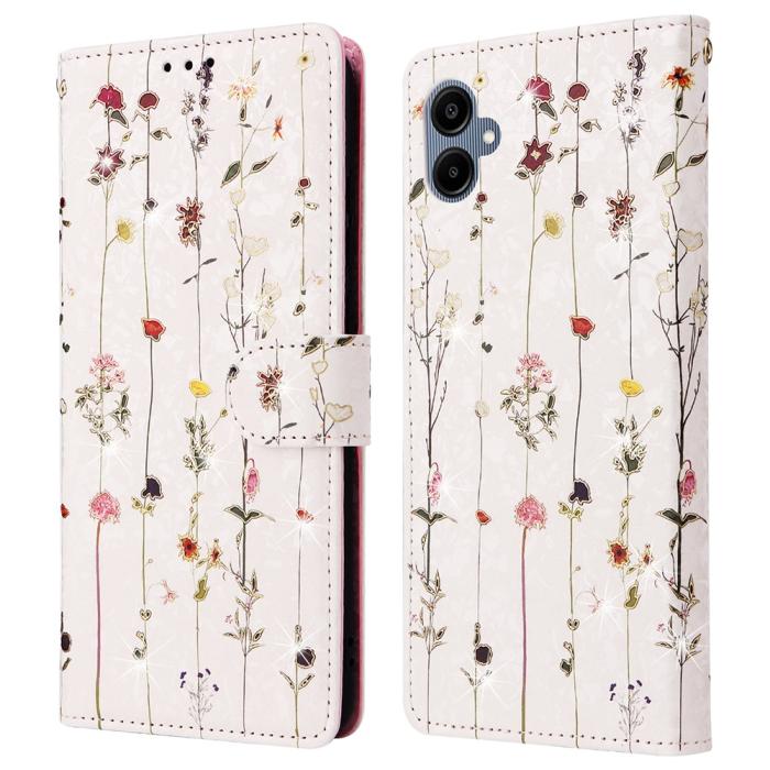 Bild 1, Samsung Galaxy A07 Fodral RFID Läder Små Blommor