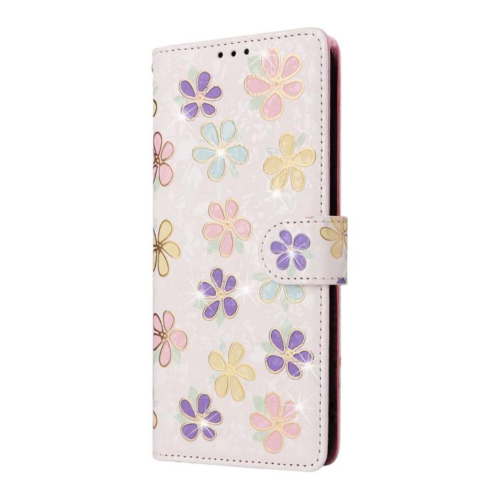 Bild 6, Samsung Galaxy A07 Fodral RFID Läder Färgglada Blommor