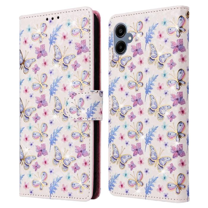Bild 1, Samsung Galaxy A07 Fodral RFID Läder Fjärilar / Blommor