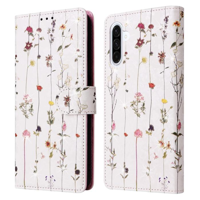 Bild 1, Samsung Galaxy A17 Fodral RFID Läder Små Blommor