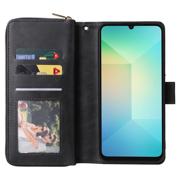 Bild 3, Samsung Galaxy A07 Fodral Multifunktionellt Läder Svart