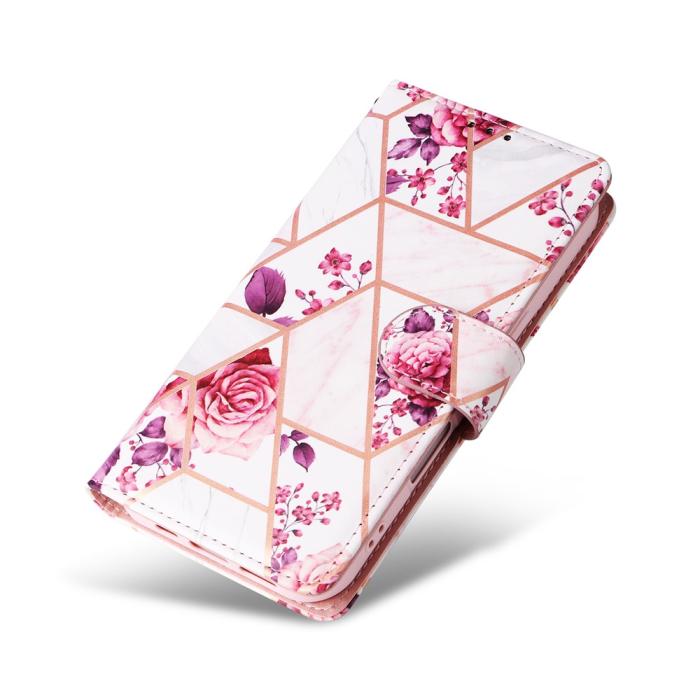 Bild 5, Samsung Galaxy A07 Fodral Läder Marmor Rosa