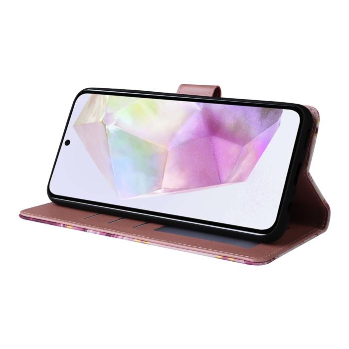 Bild 3, Samsung Galaxy A17/5G / A26 Fodral Läder Marmor Lila